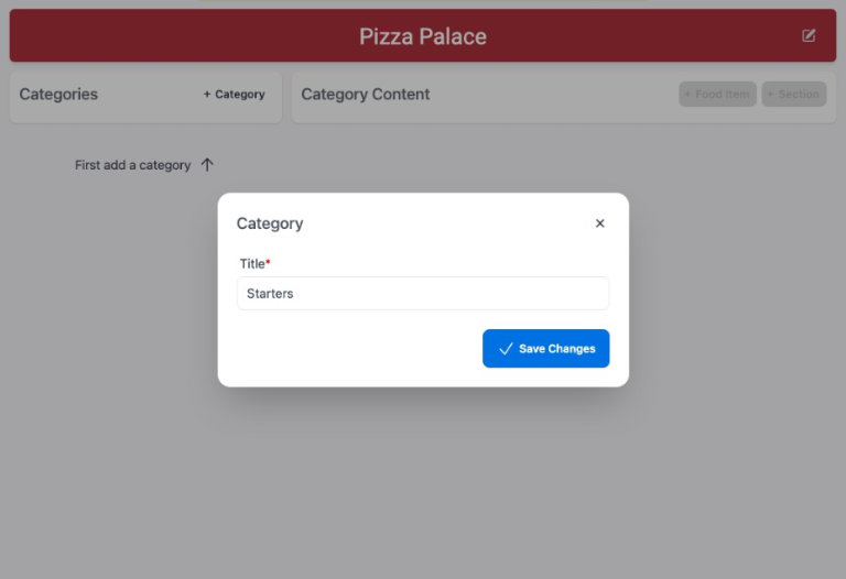 Create Categories