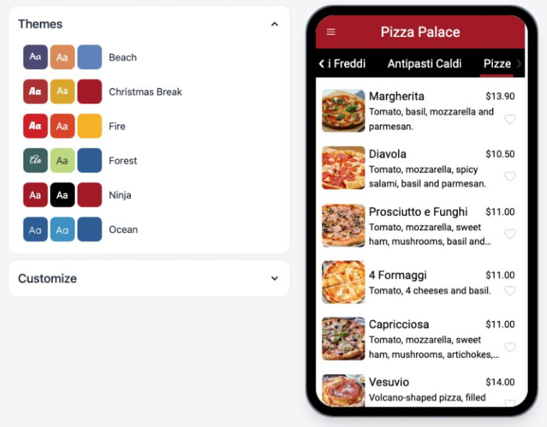 Style Your Menu